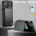 Vinich for iPhone 17 Pro Max Wallet Case with Card Holder, RFID Blocking Credit Slots Kickstand Shockproof Phone Cover Fit for iPhone 17 Pro Max 6.9" Black
