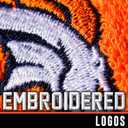 Franklin Sports NFL Team Logo Wristbands - Pair of Youth Wristbands for Costumes and Uniforms (Orange)