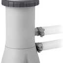Intex C1000 Krystal Clear Cartridge Filter Pump for Above Ground Pools: 1000 GPH Pump Flow Rate – Improved Circulation and Filtration – Easy Installation – Improved Water Clarity – Easy-to-Clean, Gray