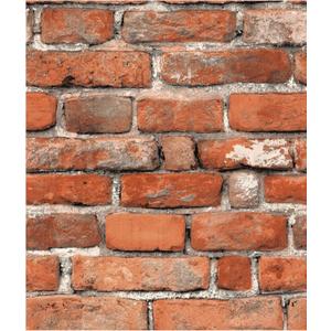 Faux Brick Peel and Stick Wallpaper 17.7" x 78.7" Contact Paper for Cabinets 3D Brick Wall Backdrop Self-Adhesive Wallpaper Red Bricky Textured Vintage Removable Wall paper for Fireplace Kitchen Vinyl