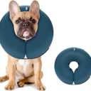 MIDOG Inflatable Dog Neck Donut Collar Alternative After Surgery, Soft Protective Recovery Cone for Small Medium Large Dogs and Cats Puppies - Alternative E Collar (Blue, M)