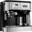 DeLonghi BCO430 Combination Pump Espresso and 10-Cup Drip Coffee Machine with Frothing Wand, Silver and Black
