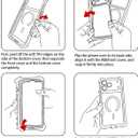 Bonoma for iPhone 17 Pro Case 2025, Iridescent Back, Magnetic Support for MagSafe Shockproof Cover, Crystal and Corner High-Duty Protection for Girls Women -Black