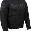 Milwaukee Leather mens Mpm1730 Black Textile Motorcycle Jacket for Men (Medium)