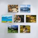 12 Pcs Acrylic Sign Holder 11 x 8.5, Horizontal Wall Mount Sign Holders with Adhesive, Clear Plastic Frames Paper Display Sign Holders for Office, Home, Store, Restaurant - No Drilling