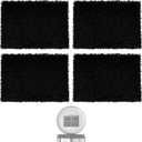 4 Packs Trash Can Odor Absorbing Filters - Activated Charcoal Filters Compatible with Simplehuman Filter Case Trash Cans & Compost Bucket, Activated Carbon Filters Absorb Odor