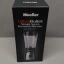 Mueller Personal Blender for Shakes and Smoothies with 15 Oz Travel Cup and Lid, Juices, Baby Food, Heavy-Duty Portable Blender & Food Processor, Grey