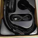 Trucker Bluetooth Headset, Wireless Headset with Mic, Bluetooth Headsets with Dual Noise Cancelling Microphone & Mute Button, 55Hrs Working Time PC Headsets for Cell Phones, Computer, Truck Driver (Black)