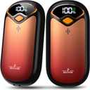 Hand Warmers Rechargeable - Electric Hand Warmer Rechargeable 2 Pack, LED Digital Display, 4 Heat Levels Reusable, USB, Magnetic Portable Handwarmers for Golf/Camping/Hunting, Gift for Women, Men