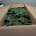 9 ft. Unlit PVC Slim Pencil Artificial Christmas Tree with Solid Metal Legs in Green