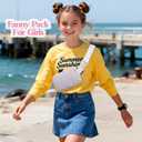 Floral Fanny Pack For Women, Belt Bag Teen Girls Crossbody Bags Christmas Birthday Graduation Gifts For Wife Daughter Sister Lightweight Waist Pack Purse For Travel Park, Pink