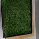 Dog Grass Pet Loo Indoor/Outdoor Portable Potty, Dog Litter Box, Artificial Grass Patch Bathroom Mat and Washable Pee Pad for Puppy Training, Full System with Trays (Pet Training Tray, 20"x16"), 20"x16"4 Layer Potty System)