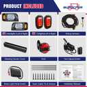 12V Deluxe Club Car DS LED Light Kit, for 1993-UP DS Gas&Electric, Golf Cart Headlight Taillight Kit with Wire Harness Turn Signal Kit Horn Brake Pad, Golf Cart Street Legal Light Kit