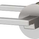 Okun Dune 1-Pack Brushed Nickel Passage Door Levers  Reversible Non-Locking Interior Handles with Sleek Concealed-Mount Design for Hallways & Closets