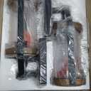 LONEDRUID 2 Pack Dusk to Dawn Outdoor Wall Light Fixtures Photocell Sensor Exterior Lantern Sconce Lighting Waterproof Outside Wall Mount Lamp for House Patio Garage Entryway Doorway (Black & Wood Texture)