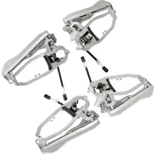 LABLT Outside Door Handle Carrier Front Rear Left Right Replacement for E53 X5 2000 2001 2002 2003 2004 2005 2006 51218243615 51218243616 51228243635 51228243636