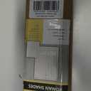 UNISHADES No Drill Cordless Roman Shades, Room Darkening, 37×64 in White