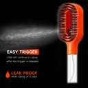 2-in-1 Detangler Hair Brush, With Built-In Mister Spray, Wet & Dry Detangling Brush for Curly, Wavy & Straight Hair | No-Tangle Anti-Frizz Hair Care Brush,Water Reservoir 50ml. (Orange)