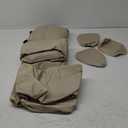Dickies 3 Pcs Vegan Leather Front&Rear Seat Covers, Full Vehicle Protection