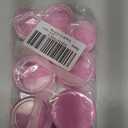 10 Pieces Small Travel Containers, 3/5/10/15/20 Gram Size for Creams, Sample With Screw Lids, 12Pcs Labels/2Pcs Mini Spatulas, Plastic Makeup (Pink)