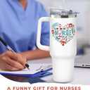 DUNKMATE Nurse Gifts for Women - Nurses Week Gifts - Appreciation Gift for Nurses - Nurse Nicu Lpn Rn Practitioner Gift for Women - Retirement, Graduation Nursing Student Ideas - 40 Oz Tumbler