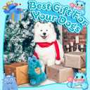 Interactive Monster Dog Chew Toys to Keep Them Busy  Enrichment Squeaky Treat Dispensing Chew Dog Toys for Boredom and Stimulating, Tough Plush Dogs Toy for Large Medium Dogs (A-Green)