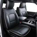 Carlimeki Premium Faux Leather Seat Covers, Fully Covered, Fit Like a Glove | Fit for Dodge RAM 1500 (2019-2026) Crew Cab - Armrest Covers Include - (A1 Size, Confirm with Fitment Guide Before Order), Size: A1 SIZE & Premium Faux Leather 
