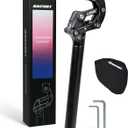 Safort Suspension Seatpost with Protection Cover & 5mm/6mm Hex Keys, 50mm Travel,27.2mm, 30.9mm, 31.6mm for E-Bikes, Road, Gravel & Hybrid Bikes