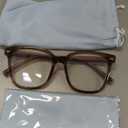 PANNER Oversized Square Blue Light Blocking Glasses for Women Men Anti Glare Reduce Eyestrain Computer Glasses (Brown)