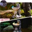 Cat Statues for Bird Bath: Outdoor Sculptures for Garden Lawn Patio Yard Balcony Porch - Unique Gifts for Mother Grandma Women