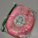 Seyezo Cat Cone Collar Soft, Adjustable Cat Recovery Collars Spay Cones to Stop Licking, Cute Donut E Collar After Surgery, Anti-Lick Wound Healing Elizabethan Collar for Kittens (Donut Pink, Small)