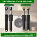 Washer Shock Absorber DC66-00470A & DC66-00470B Compatible with Samsung Washing Replaces DC66-00470A, DC66-00470B, AP4206426, DC66-00650C, DC66-00650D, 2020946, PS4212219, AP4456255 etc (Pack of 4)