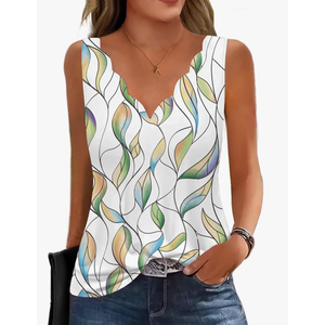 Womens Summer Tops Seashell V Neck Sleeveless Textured Tank Tops Dressy Knit 2025 Cute Basic Blouses Shirts,Size S