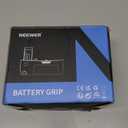 Neewer Vertical Battery Grip Replacement for Sony VG-C2EM, Compatible with Sony A7 II A7S II and A7R II Cameras with 2 Pieces 7.4V 1100mAh NP-FW50 Rechargeable Li-ion Batteries and Dual Charger