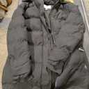 WenVen Women's Winter Long Puffer Coat Parka Jacket with Faux Fur Removable Hood (Black)