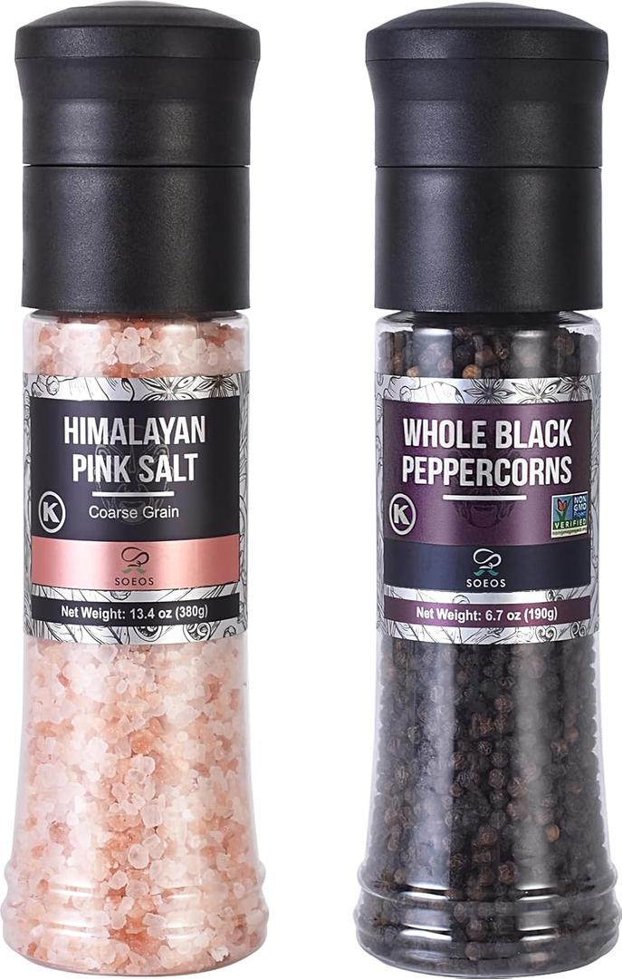Soeos Salt and Pepper Grinder Set (EXP 06/15/26)