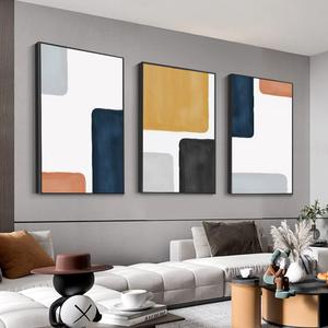 Wall Art Framed Wall Art Modern Abstract Canvas Wall Art 3 Piece Set Of Painted Prints Boho Style For Living Room Bathroom Kitchen Office Wall Decor Canvas Artwork (black 24" X 32"X 3 pieces)