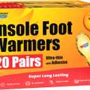 Insole Foot Warmers - Up to 10 Hours of Heat, Easily Apply with Adhesive - Ultra Thin, Easy, All Natural - Air Activated, Odorless Hot Insole Warmers - Sport Temp