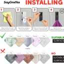 2 x Matte Black Self Adhesive Towel Hooks for Bathroom Wall Door Mounted - SUS304 Stainless Steel Strong Strips Stick on 3M Wall Hooks for Hanging Coat, Hat, Bag, Key, Jacket  5 Pack