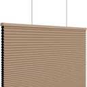 Changshade Top Down Bottom Up Shades,Blackout Cellular Shades Cordless,Top Down Bottom Up Cellular Shades,Honeycomb Blinds for Windows,Cellular Blinds Cordless,33Wide*72High,Light Brown