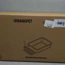 UWANGPET Stainless Steel Cat Litter Box,Odour Proof Litter Pan, Non-Stick, Easy to Clean, Rust Resistant, Non-Slip Rubber Feet