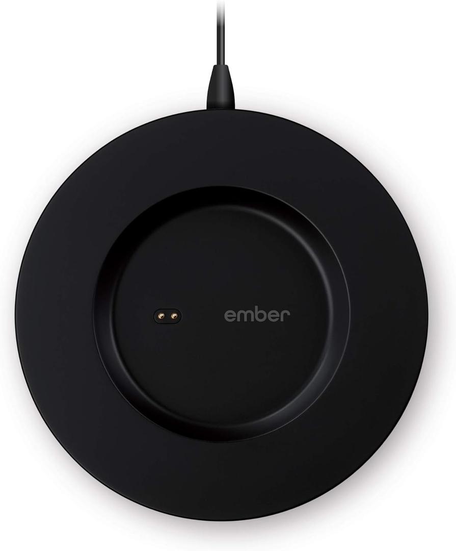 Ember Charging Coaster 2, Wireless Charging for Use with Ember Temperature Control Smart Mug, Black (Black)