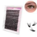 Lash Clusters Magnetic Eyelashes 280Pcs Individual Lashes DIY Eyelash Extensions 9-16mm Length Reusable Soft Natural False Eyelashes Thin Band Lash Extension Kit for Makeup at Home