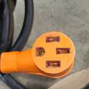 WELLUCK 50 Amp 15FT RV Power Extension Cord with Cord Organizer, Heavy Duty NEMA 14-50P to SS 2-50R RV Twist Locking Adapter Plug for RV Camper and Generator to House, 6/3+8/1 Gauge, ETL Listed