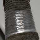 iCustomRug Ribbed Hallway Runner  3'x12' Grey, Indoor/Outdoor, Non-Slip TPR Rubber Backing, Low-Profile All-Weather Carpet, Non-Shedding & Easy Care, Utility Rug Ideal for High Traffic Areas