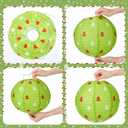 Bencailor 12 Pcs Christmas Hanging Paper Lanterns Set Decorative Christmas Party Lanterns Round Hanging Lamps for Xmas Home Decoration Supplies Props Graduation Holiday Decor(Christmas Tree, 12 Inch)