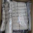 Loloi Chris Loves Julia Vinnie Ivory/Brown 18'' x 18'' Cover Only Pillow