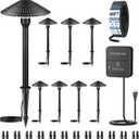 Landscape Lighting Pathway Lights 8 Pack, 5W Low Voltage LED Outdoor Garden Lights, Cast Aluminum with Acrylic Lens, IP66 Waterproof Yard Walkway Driveway Patio Path Lights, Transformer Cable Included