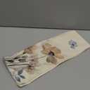 Artoid Mode Brown Poppy Floral Leaves Spring Table Runner, Seasonal Summer Kitchen Dining Table Decoration for Home Party Decor 13x36 Inch