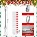 12 Pcs Christmas Garland Hanger for Mantle Damage Free Garland Hooks with Removable Adhesive Hanging Wreath Ties Stocking Holder Reusable Straps for Christmas Wreath Fireplace Mantle Stairways